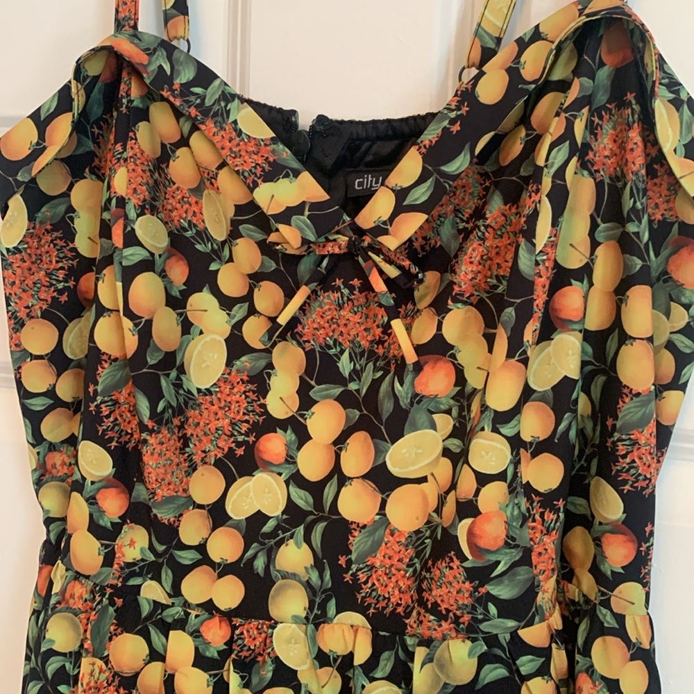 City chic lemon dress